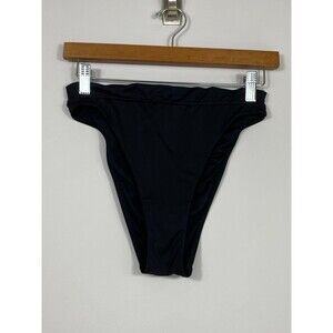 Victoria’s Secret Black High Rise High Cut Bikini Bottom Size M